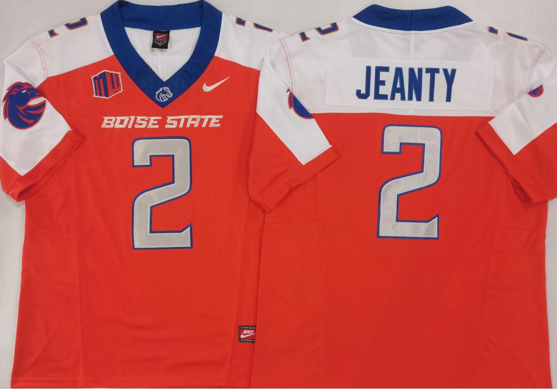 Men Boise State Broncos #2 Jeanty Orange 2025 Nike Limited NCAA Jersey style 1->more ncaa teams->NCAA Jersey